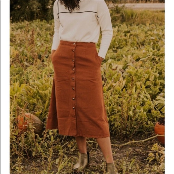 Roolee Dresses & Skirts - Roolee Burnt Orange Skirt